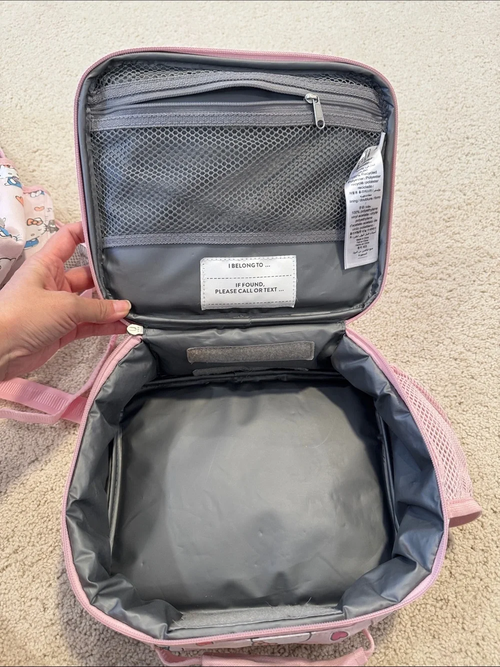 Pottery Barn Kids Aubrey Backpack & Lunch Bag Set - Hello Kitty Print